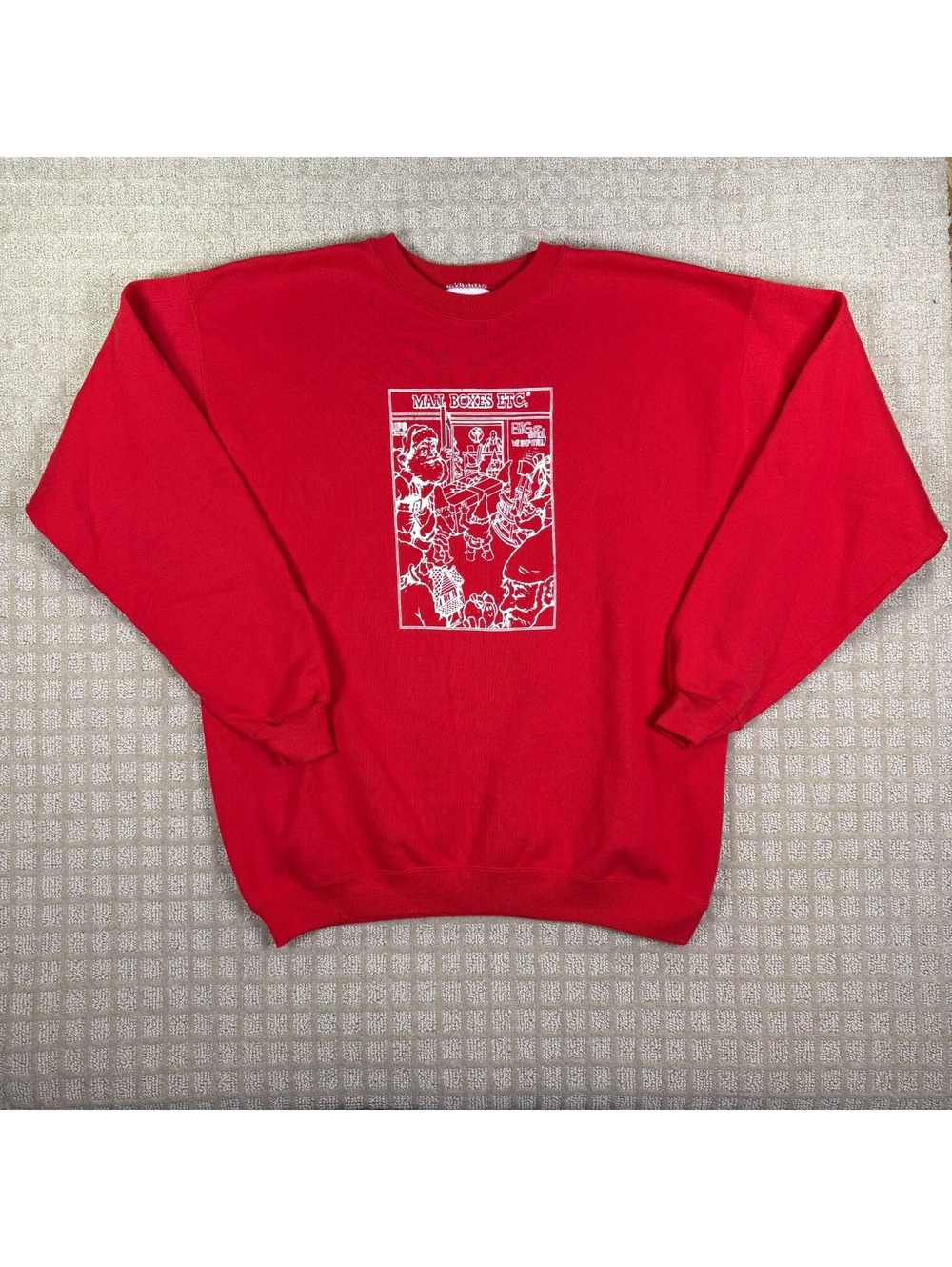 Santa’s Shop Crewneck Sweatshirt Made in USA L